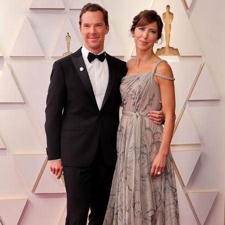Benedict Cumberbatch along with his wife, Sophie Hunter